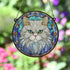 Cat Persian Stained Glass Effect Suncatcher